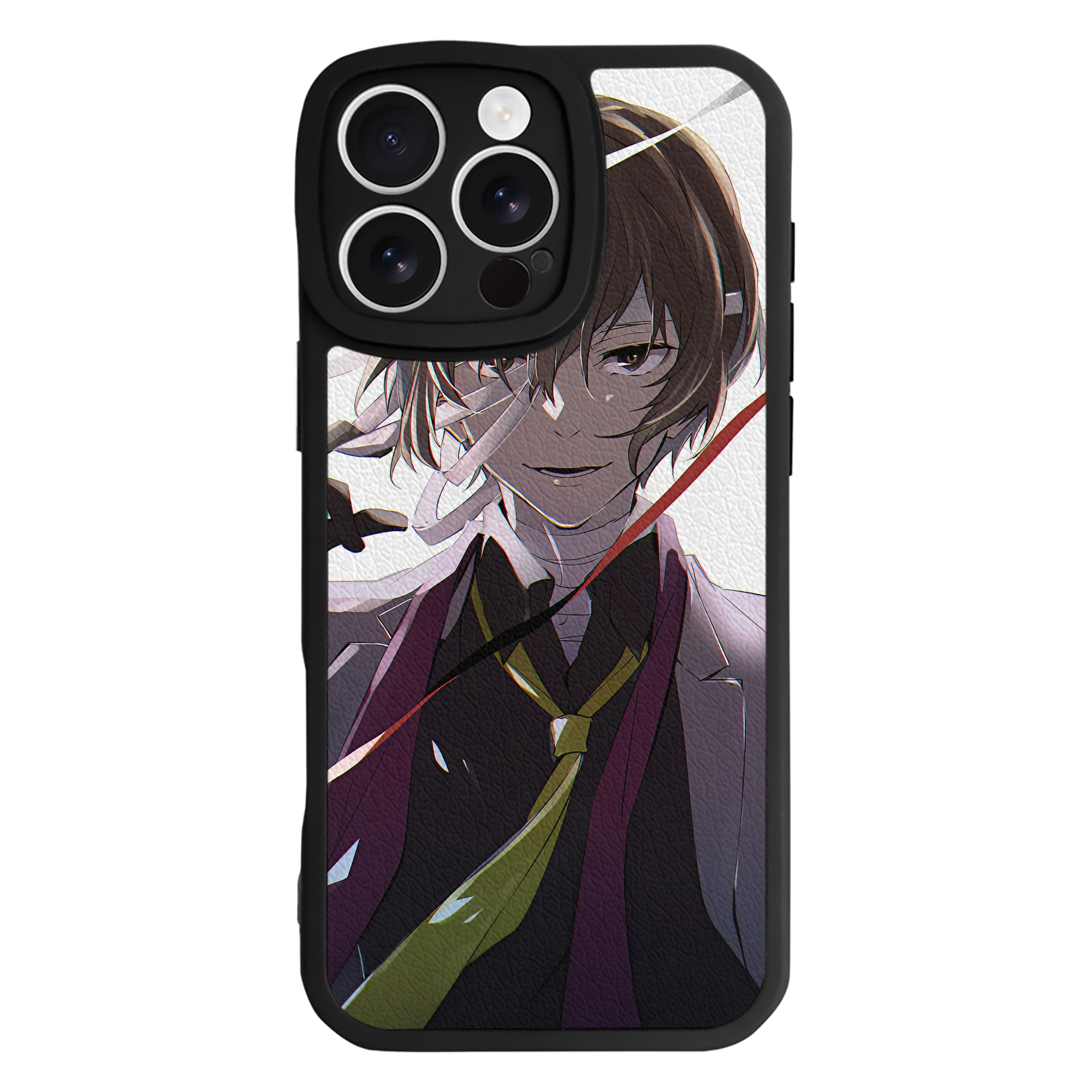 （画像用） 文豪ストレイドッグス Bungo Stray Dogs 【iPhone 16シリーズ対応】シリコンスマホケース（レザー調） 材質：シリコン